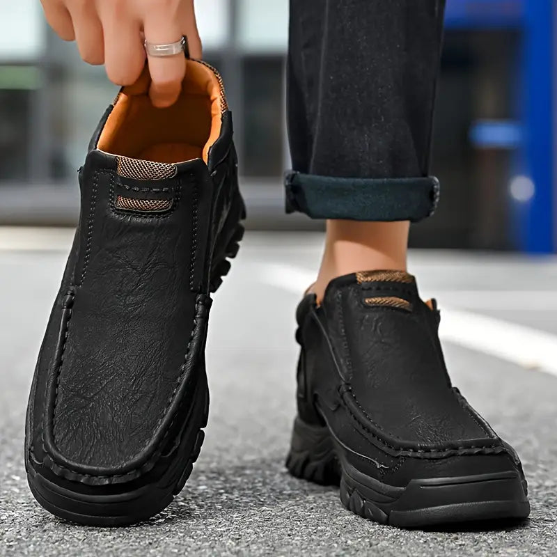 ⏰ Men's Handcrafted Orthopaedic Waterproof Leather Ankle Boots