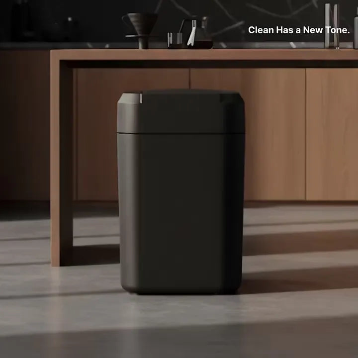 Touchscreen, Self-Sealing Smart Trash Can