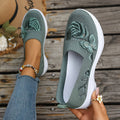 Women's Butterfly Embroidered Loafers