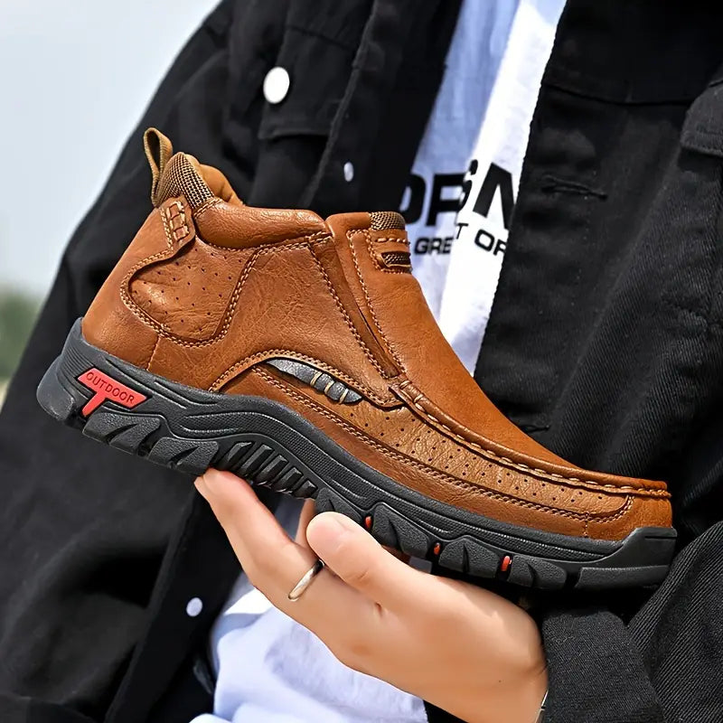 ⏰ Men's Handcrafted Orthopaedic Waterproof Leather Ankle Boots
