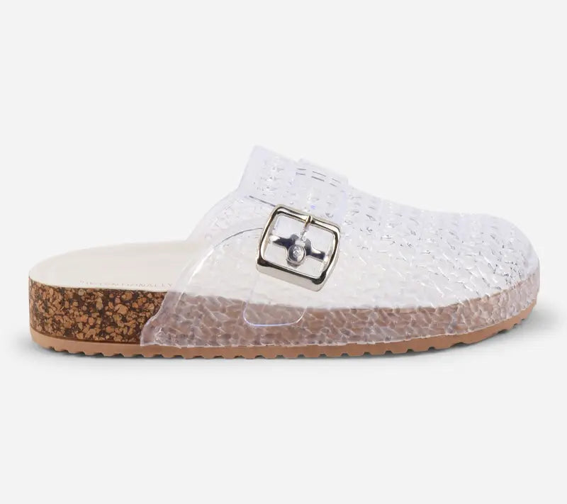 Women Casual Breathable Design Slip On Mules Jelly Mules Sandals