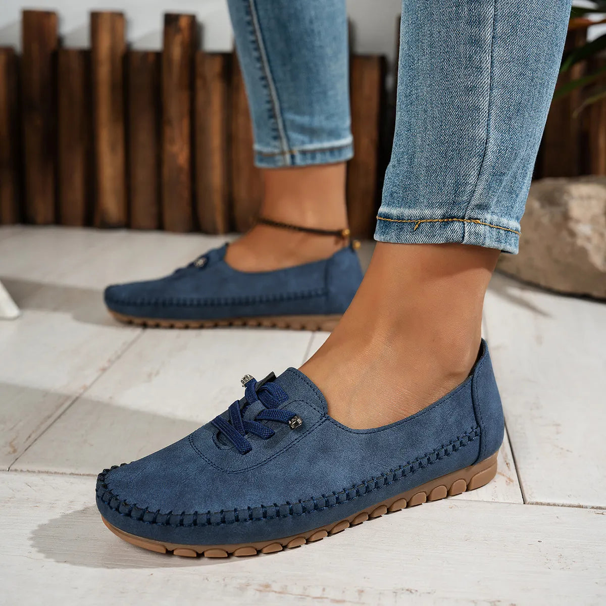 🔥Women's Comfortable Soft Hand-Stitched Genuine Leather Loafers