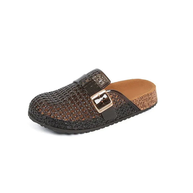 Women Casual Breathable Design Slip On Mules Jelly Mules Sandals