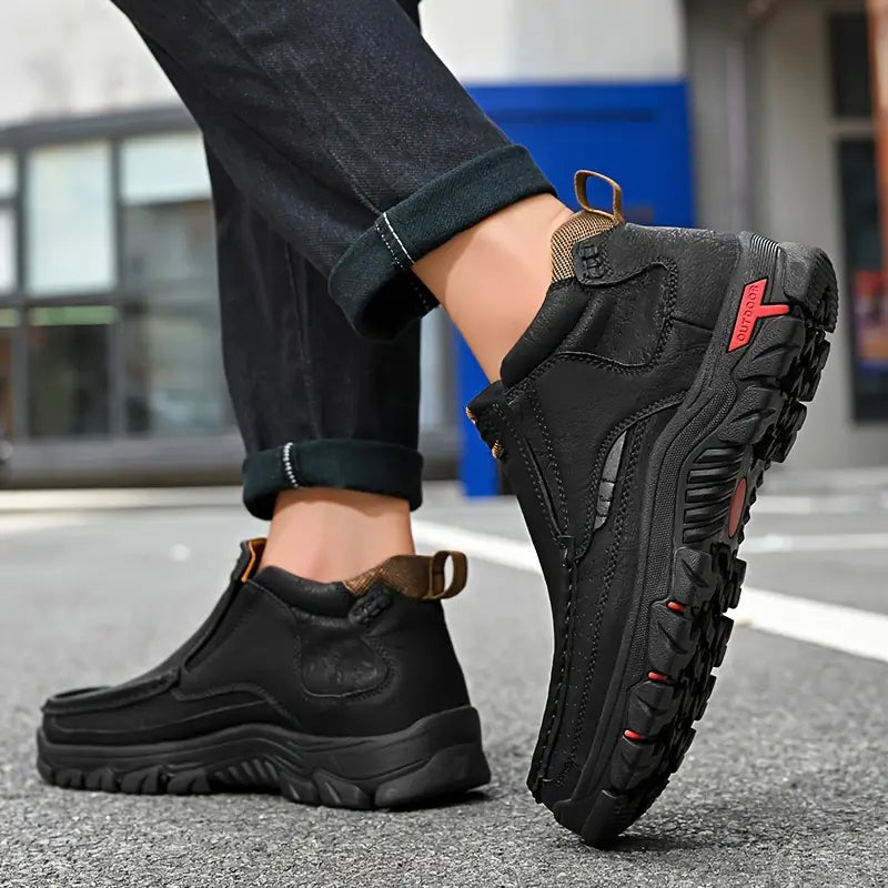 ⏰ Men's Handcrafted Orthopaedic Waterproof Leather Ankle Boots