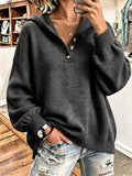 Casual Cozy Chic Hooded Thickened Knit Sweater
