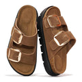 Women's Genuine Leather Flatform Platform Sandals