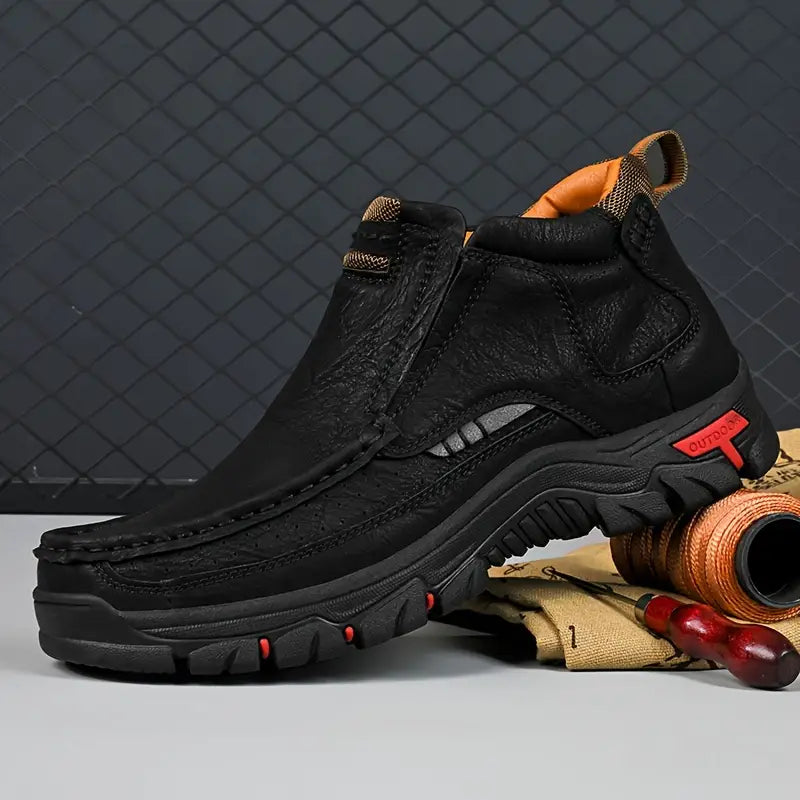 ⏰ Men's Handcrafted Orthopaedic Waterproof Leather Ankle Boots